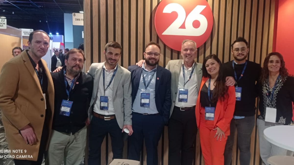 Equipo de Canal 26 en las Jornadas Internacionales 2023.