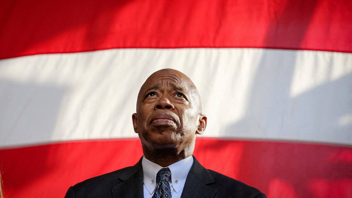 Eric Adams, alcalde de Nueva York. Foto: Reuters.