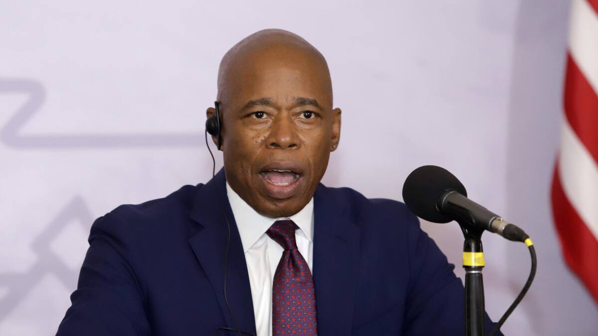 Eric Adams, el alcalde de Nueva York. Foto: EFE.