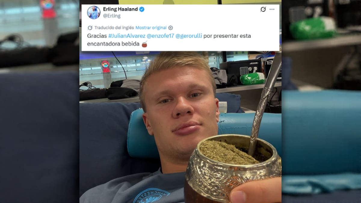 Erling Haaland se declaró fanático del mate.