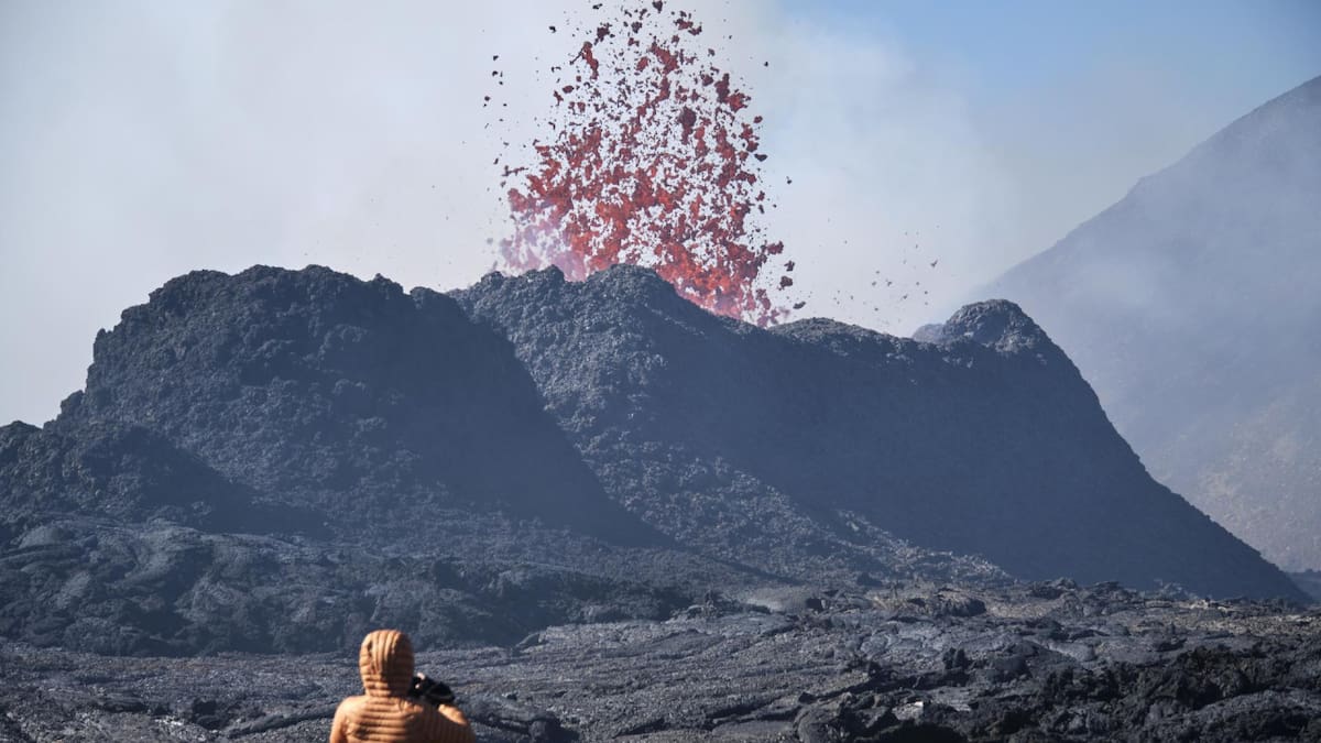 Erupción volcánica en Islandia desata una nube tóxica. Foto: EFE
