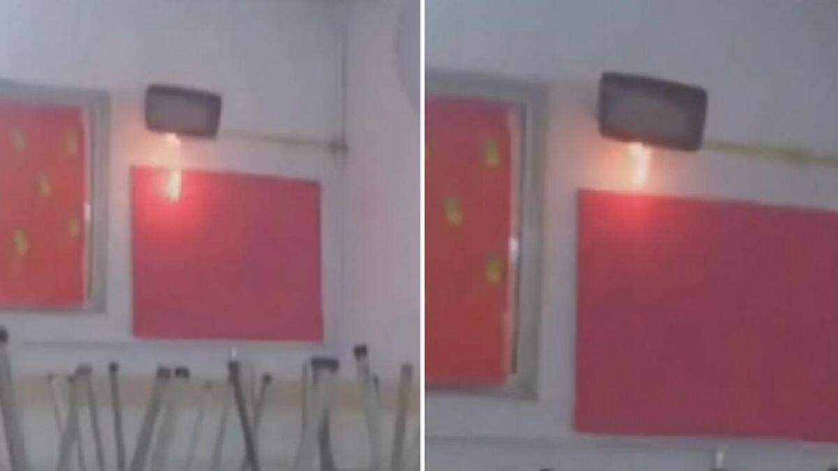 Escape de gas en escuela de Moreno