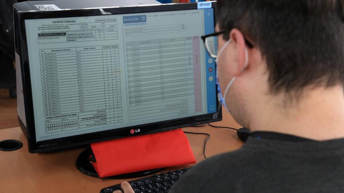 Escrutinio provisorio, prueba, foto NA