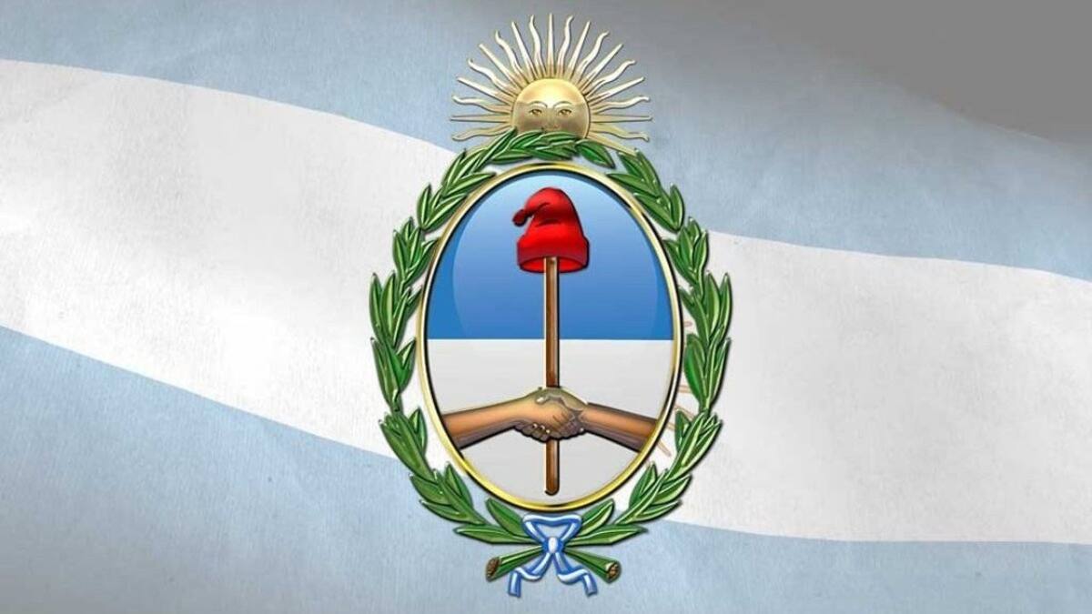 Escudo Nacional argentino. Foto: cultura.gob