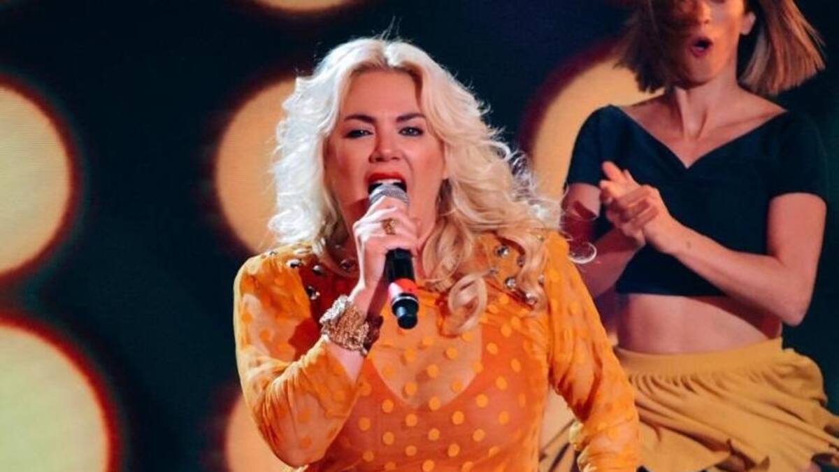 Esmeralda Mitre, Cantando 2020, foto Twitter LaFlia