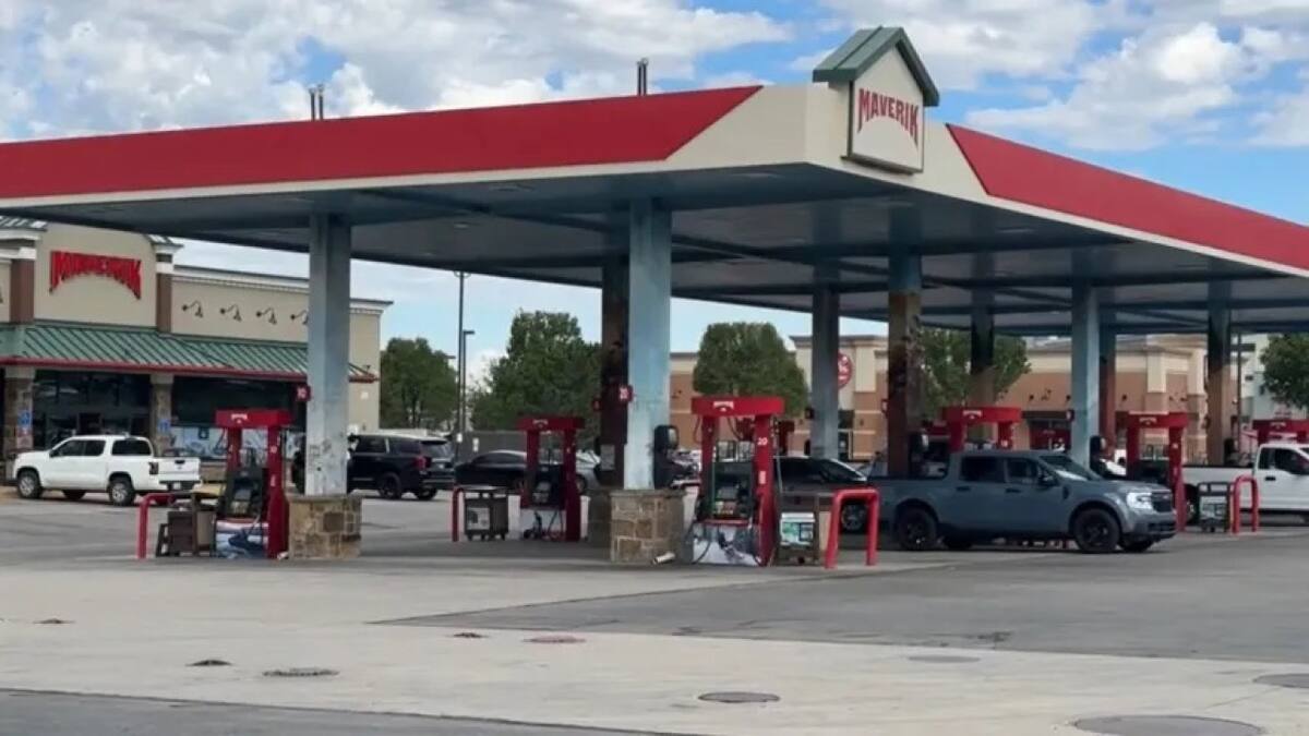 Estación de servicio de Utah donde un niño se disparó a sí mismo con el arma de su madre. Foto: Telemundo Utah