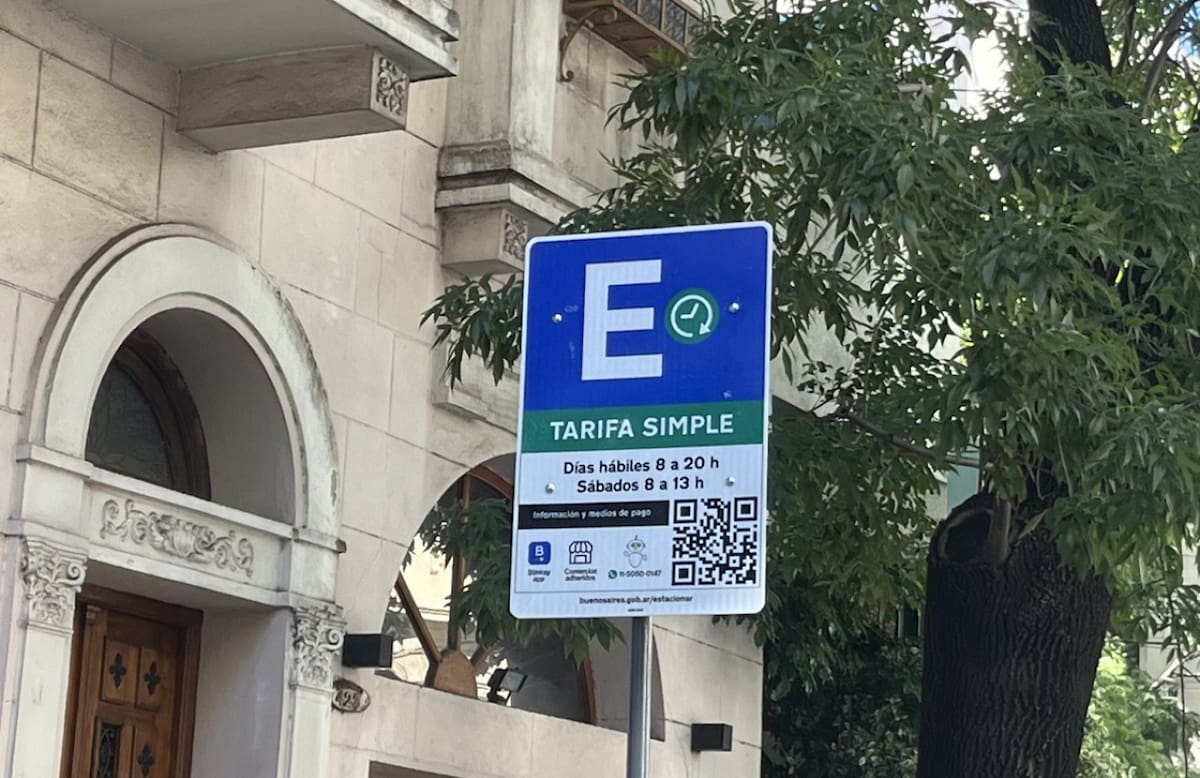 Estacionamiento medido. Foto: X @marcepatroncini