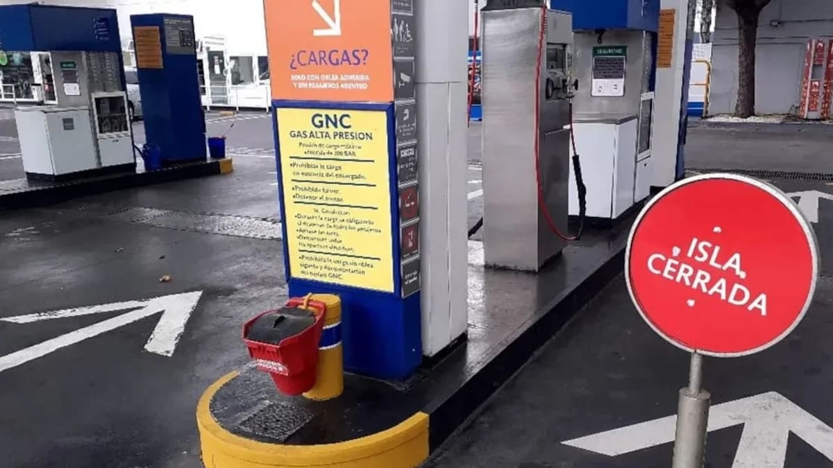 Estaciones de GNC sin gas. NA