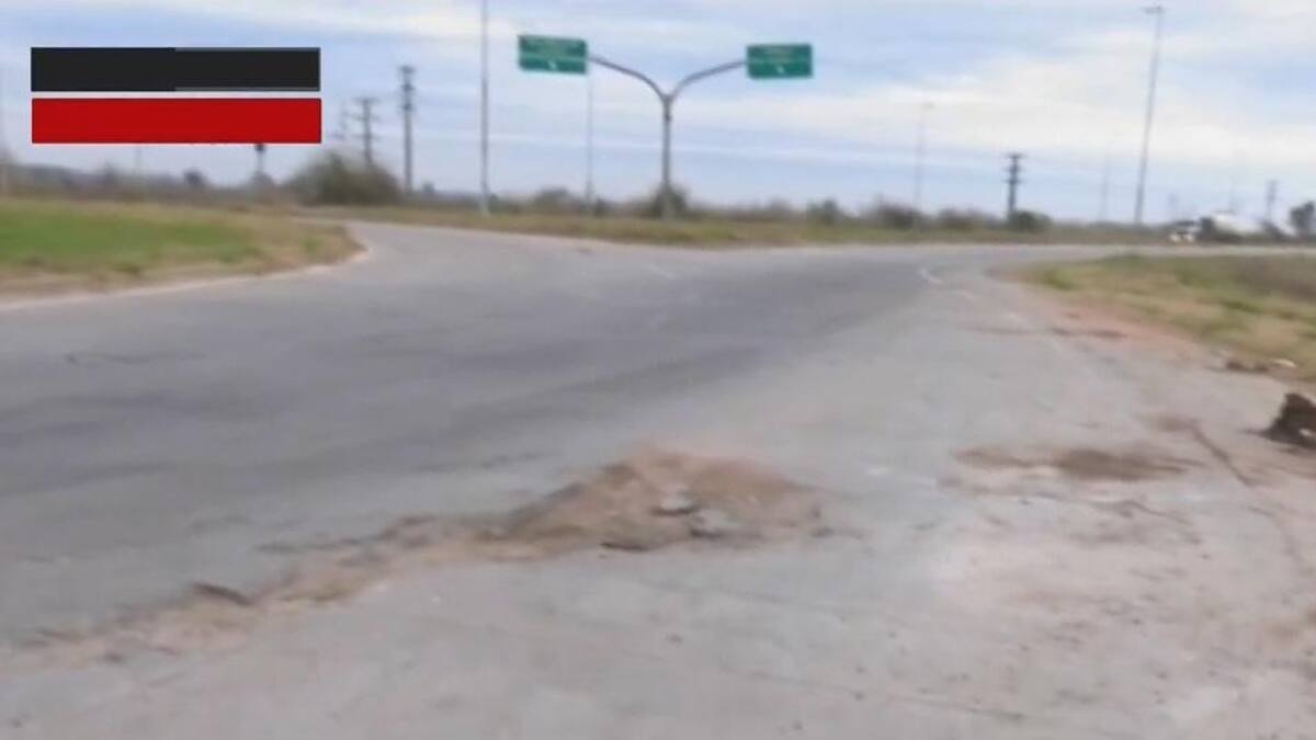Estado de la ruta provincial 6, lugar donde falleció Jorge Cortés, Canal 26,