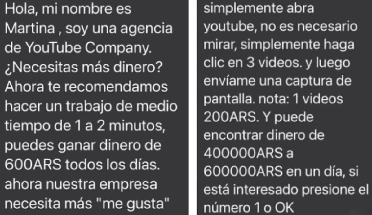 Estafas virtuales a través de Whatsapp. Twitter.