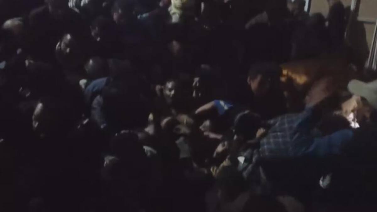 Estampida en Yemen. Foto: captura video