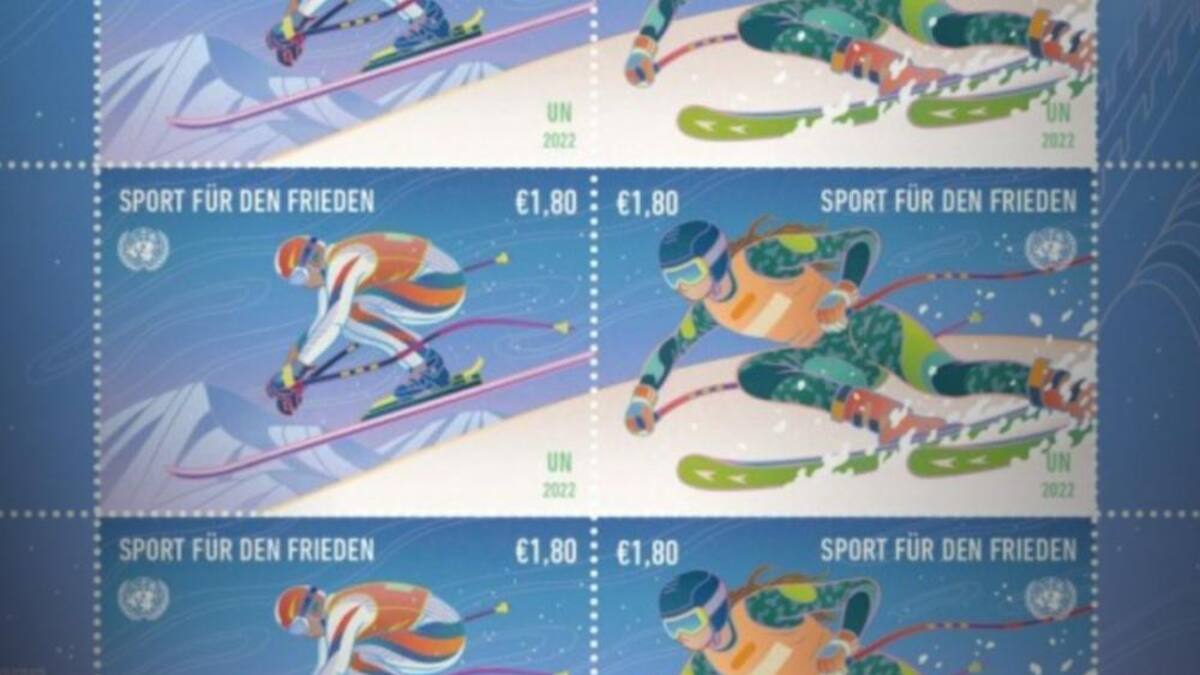 Lanzaron las estampillas conmemorativas de los Juegos Olímpicos de Invierno de Beijing 2022