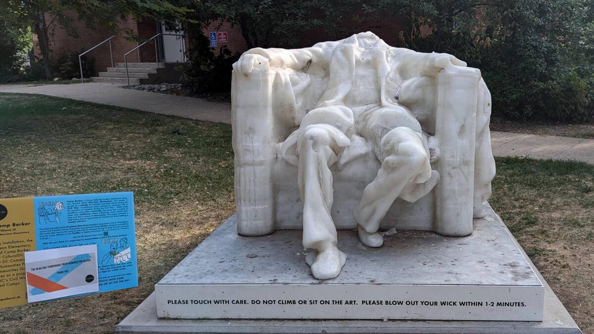 Estatua de Lincoln . Foto: EFE