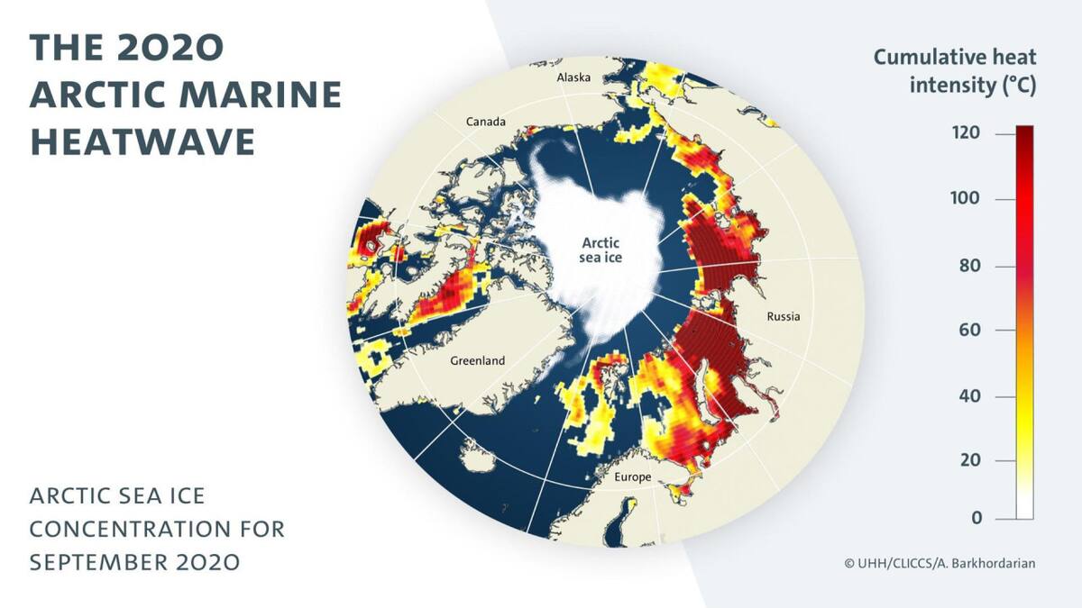 Estudio pronostica que las olas de calor marinas en el Océano Ártico serán la nueva normalidad. EFE