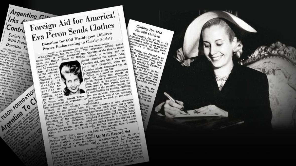 Eva Perón en los diarios de Estados Unidos