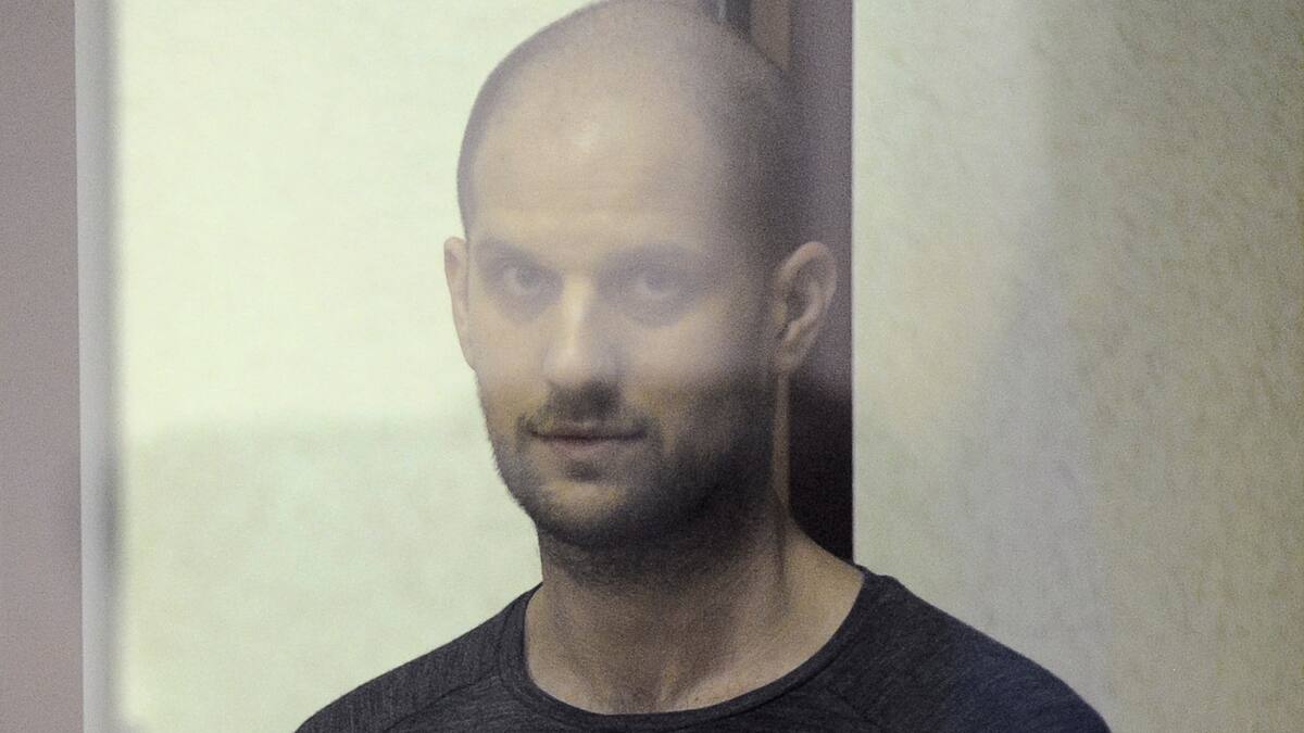 Evan Gershkovich, periodista estadounidense condenado en Rusia por espionaje. Foto: REUTERS.