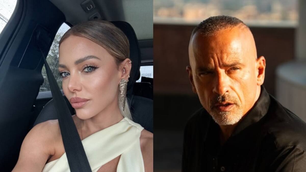 Video: el momento incómodo que vivió Evangelina Anderson cuando Eros Ramazzotti intentó besarla