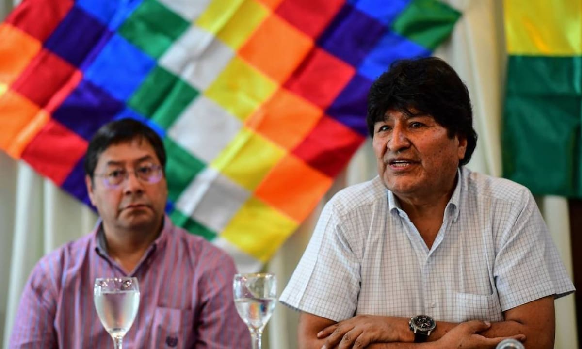 Evo Morales y Luis Arce. Foto: Reuters