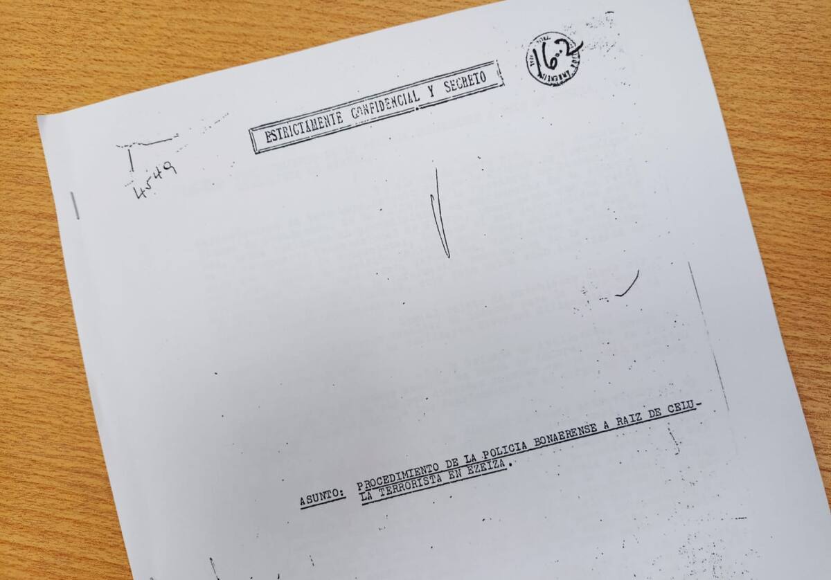 Expedienteb policial por operativo contra Horst Adolf Eichmann. Foto: Marcelo García/26 Historia.