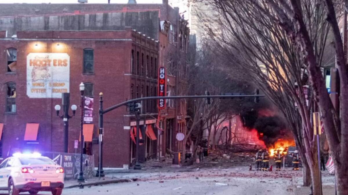 Explosión, atentado, Estados Unidos, Nashville, Foto Reuters