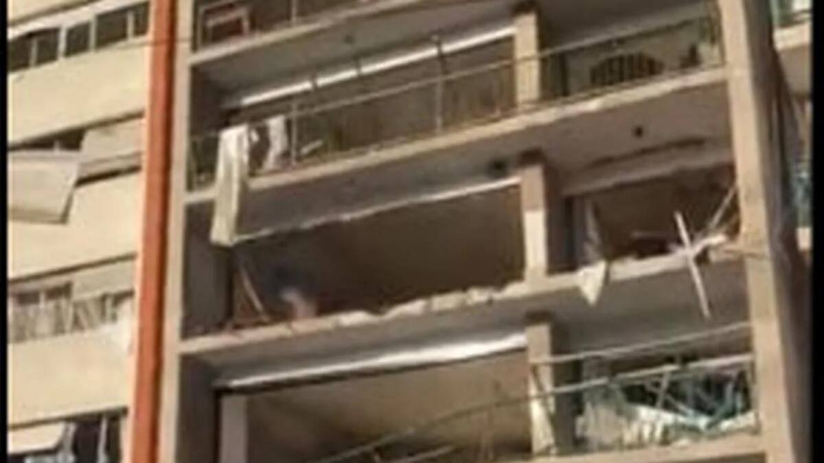 Explosión en Montevideo. Foto: captura de video.