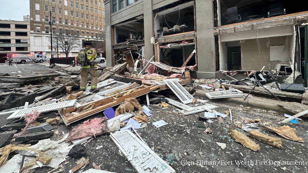 Explosión en un hotel de Texas. Foto: X @FortWorthFire