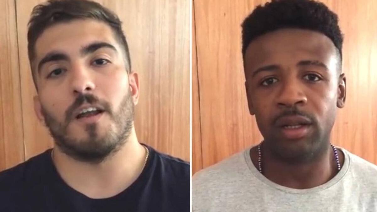 Ezequiel "El Rey" Reymundo y Leonardo "La Sombra" de Oliveira, kickboxers acusados de agresion