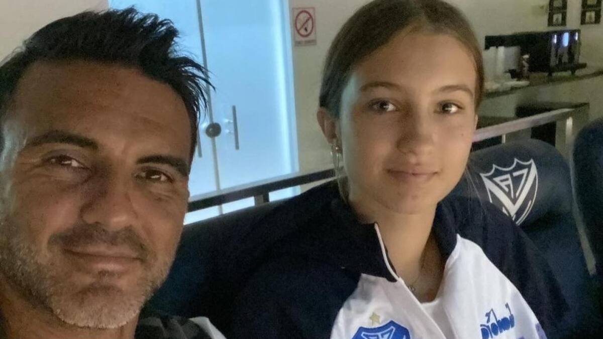 Fabián Cubero junto a su hija Indiana. Foto: Instagram @fabiancuberooficial.