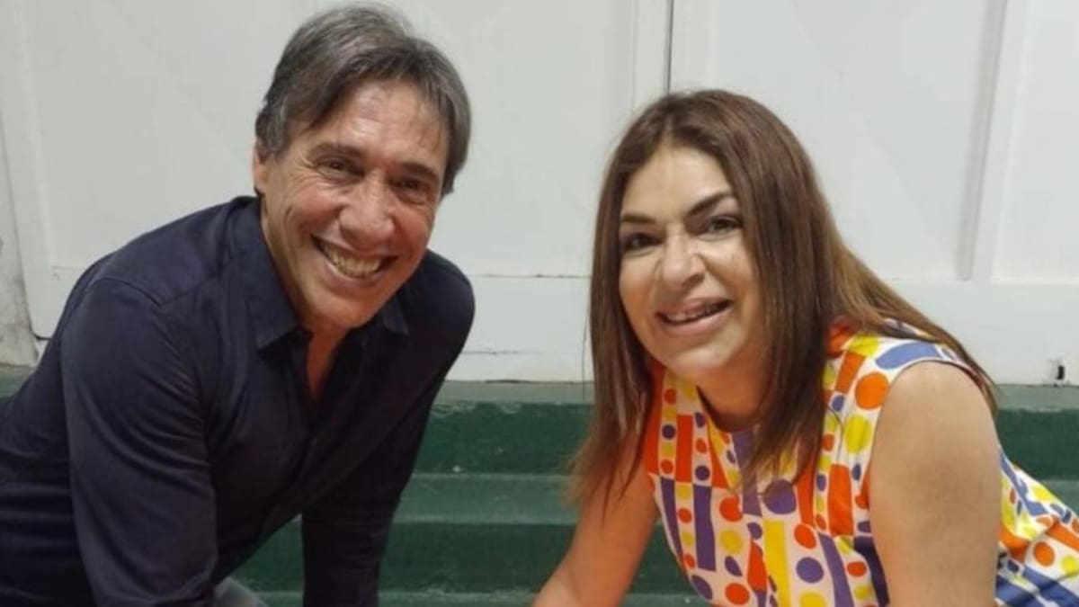Fabián Gianola y Claribel Medina, actores, foto NA