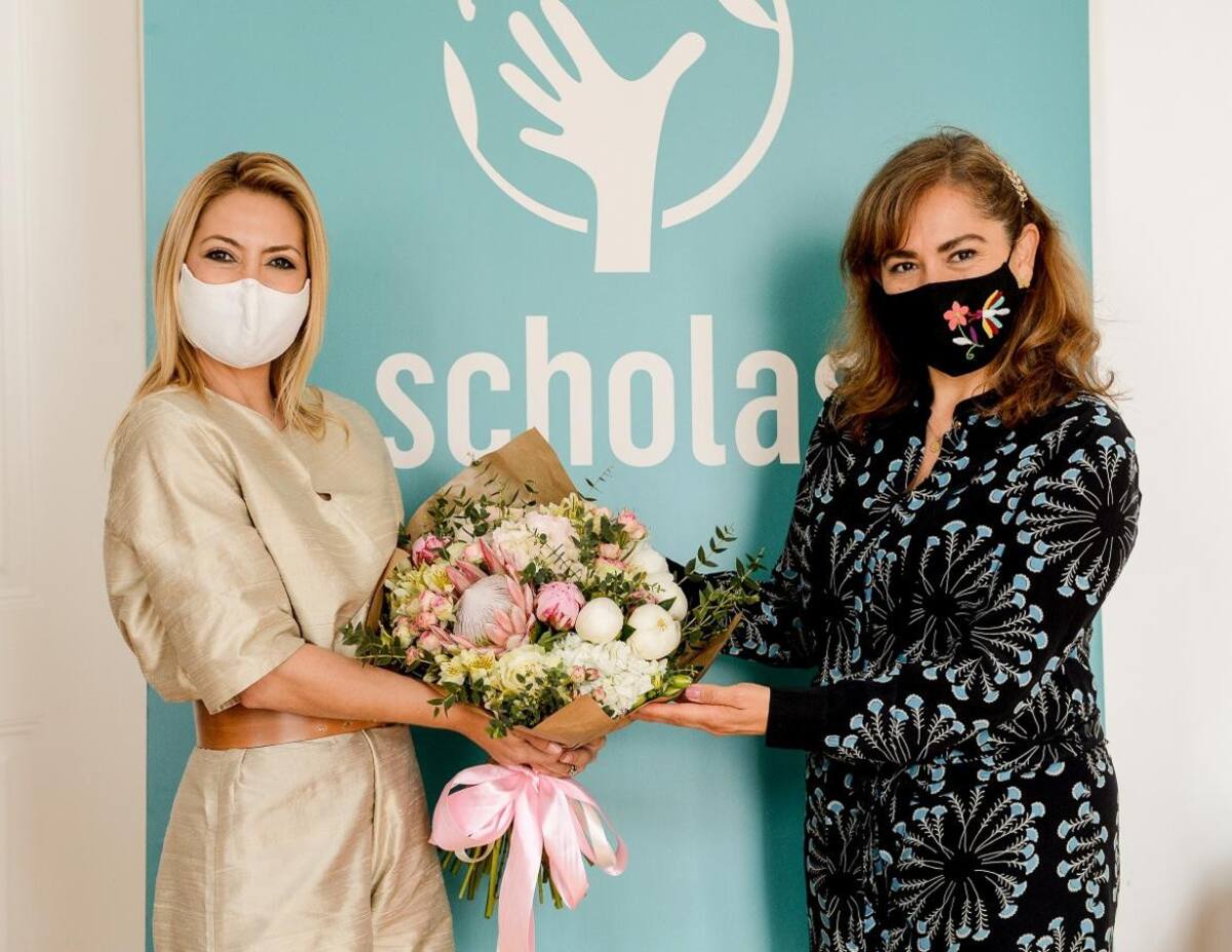 Fabiola Yañez, en Portugal, encuentro con Scholas Ocurrentes