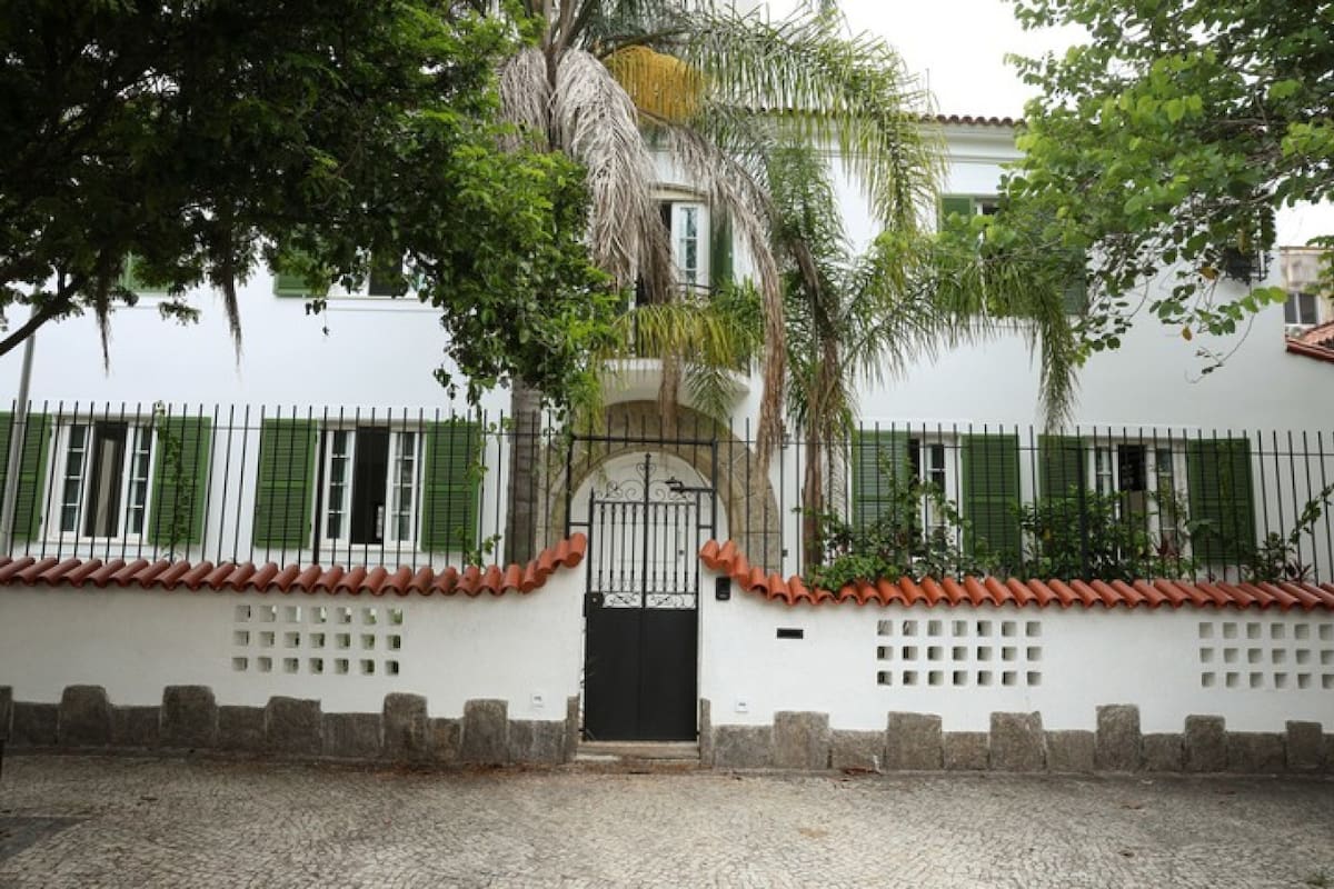 Fachada de la casa protagónica de la película