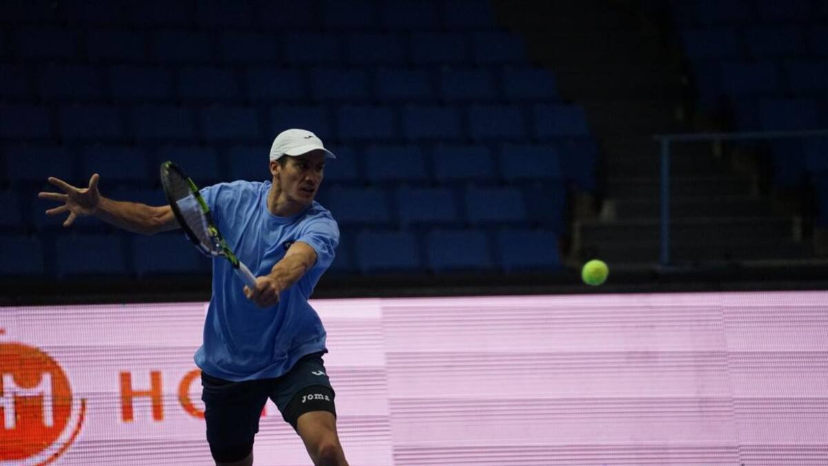 Facundo Bagnis; Copa Davis. Foto: Twitter @AATenis.