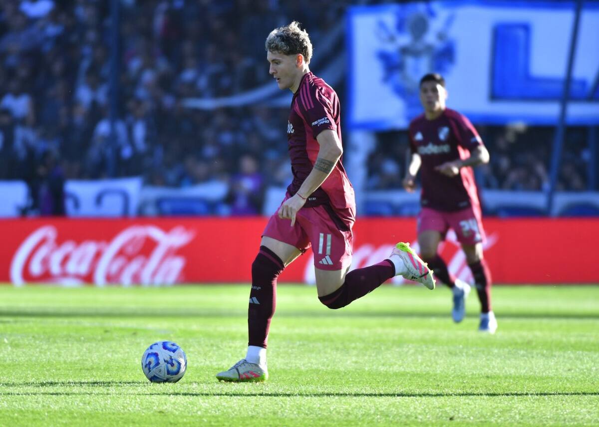 Facundo Colidio, Gimnasia vs River. Foto: X @RiverPlate