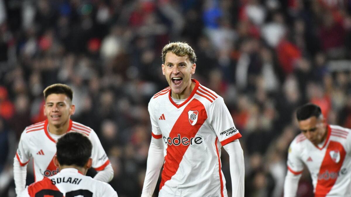 Facundo Colidio; River Plate vs. Central Córdoba. Foto: NA.