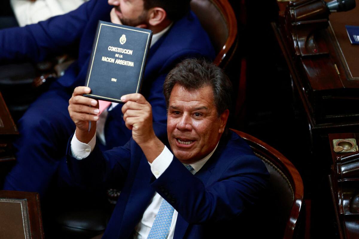 Facundo Manes en la apertura de sesiones ordinarias. Foto: Reuters/Matias Baglietto