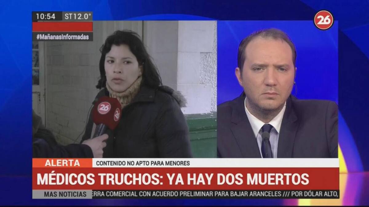 Familiares de víctimas de falsos médicos de Cañuelas (Canal 26)