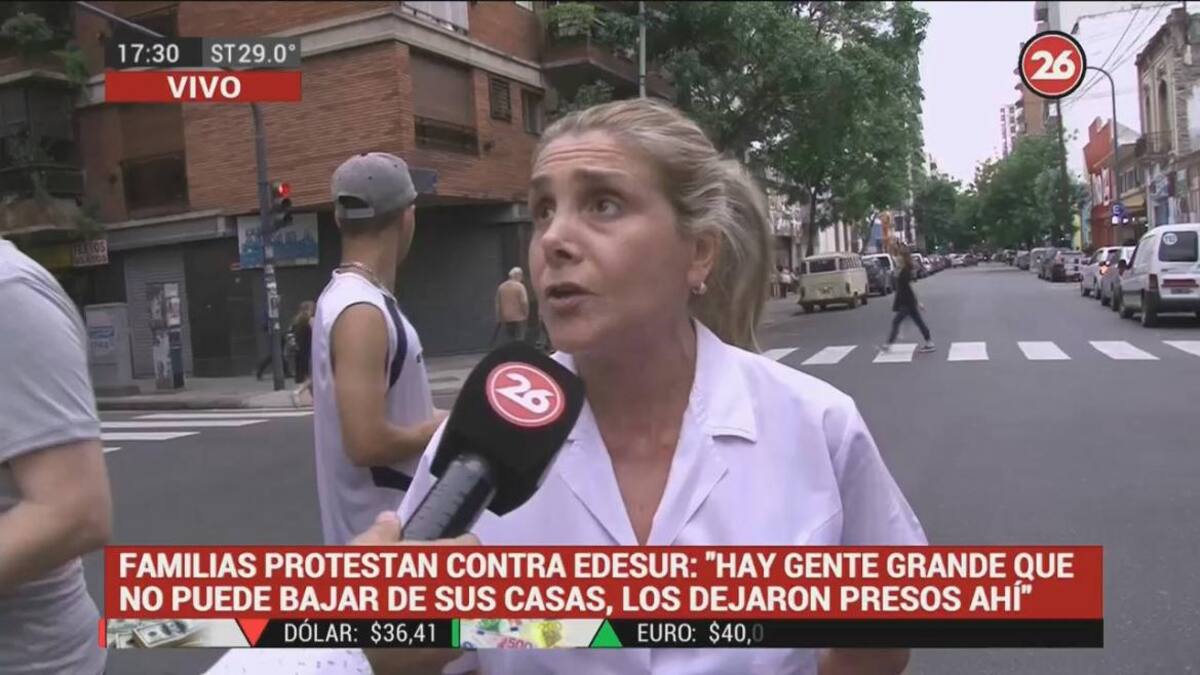 Familias contra EDESUR: "No les importa nada, desde el sábado que nos dejaron sin luz"