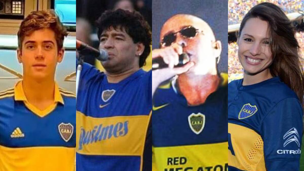 De Maradona y Colapinto a Pampita y el Indio Solari: la lista de famosos que son hinchas de Boca Juniors