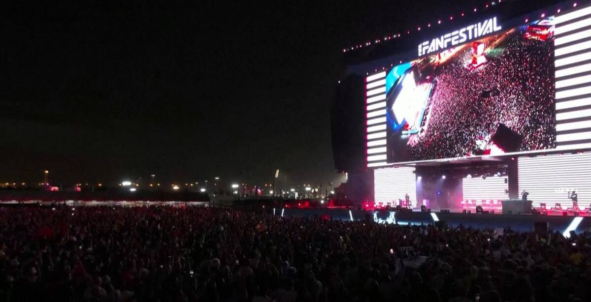 Fan Festival Qatar 2022. Foto: Reuters.