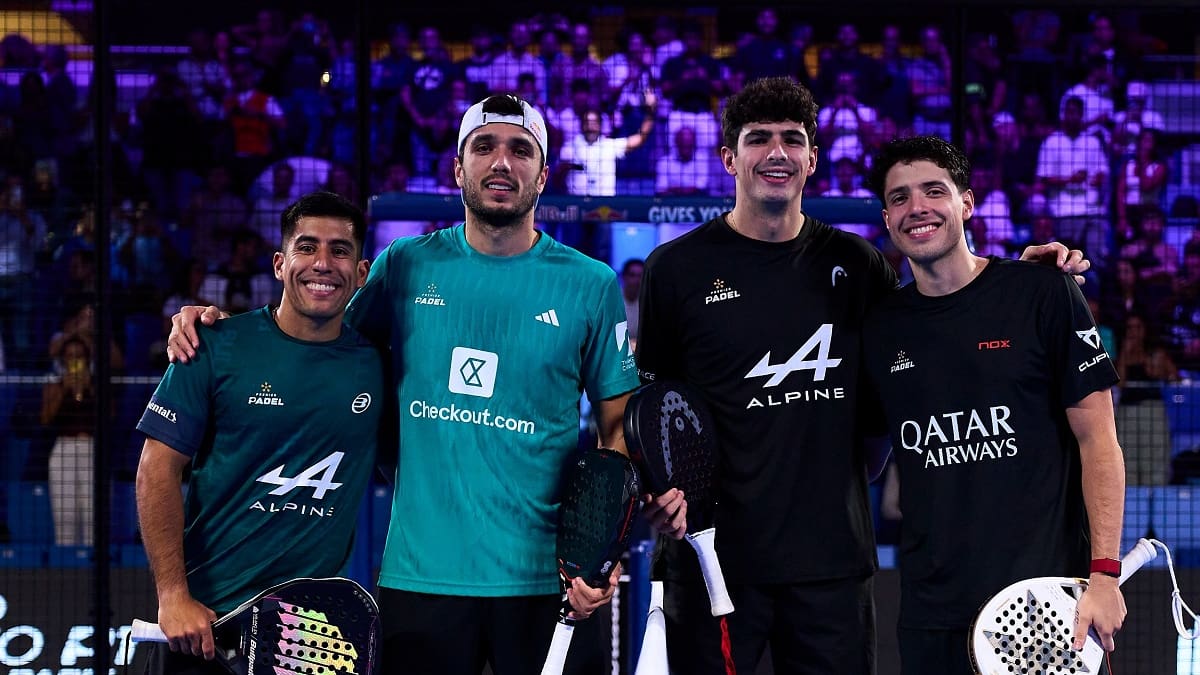 Federico Chingotto, Alejandro Galán, Arturo Coello y Agustín Tapia.