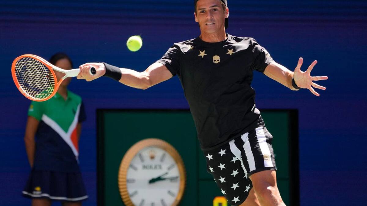 Federico Coria en el US Open. Foto: REUTERS.