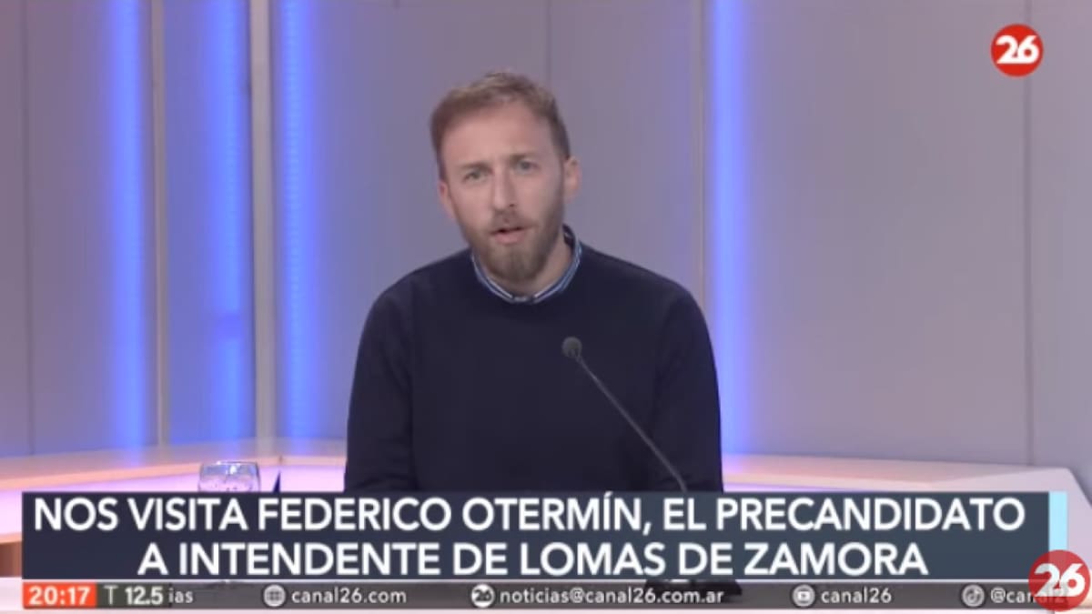 Federico Ortemín, precandidato a intendente de Lomas de Zamora. Foto: captura de pantalla