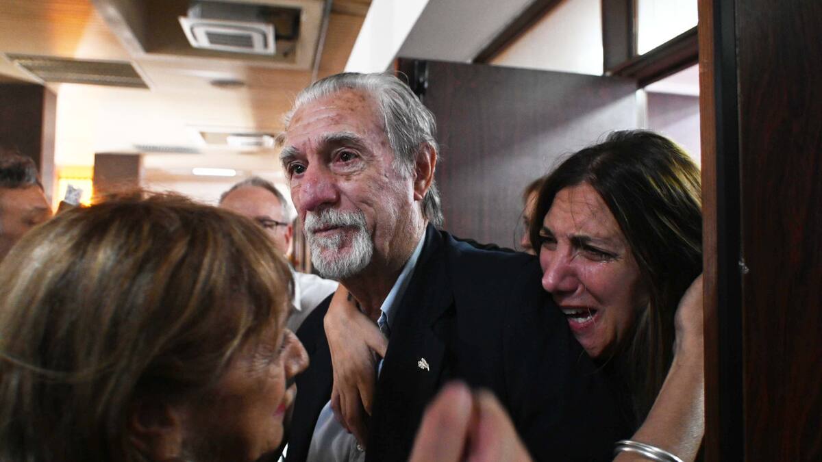 Federico Storani en el juicio por la muerte de su hijo. Foto: Télam
