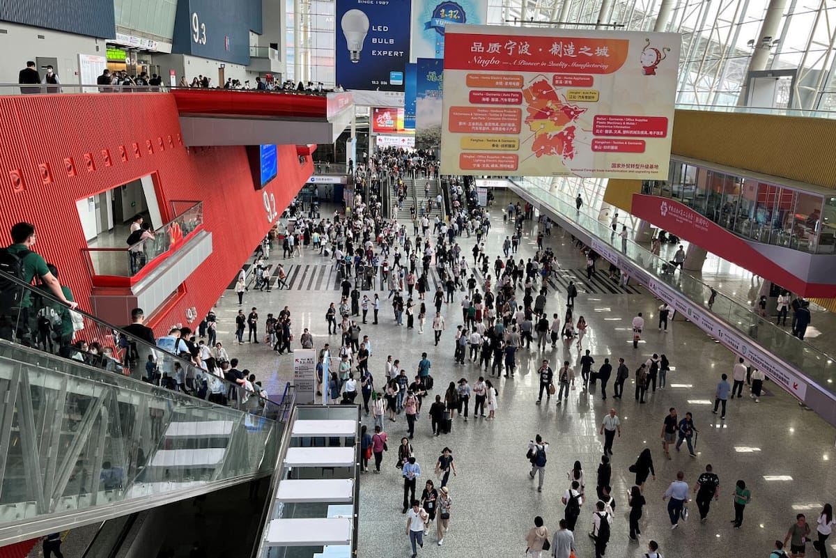 Feria de Canton, China. Foto: Reuters/Ellen Zhang