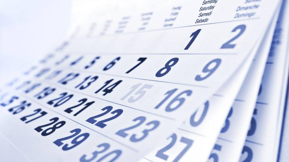 Feriados y días no laborables del 2020, calendario