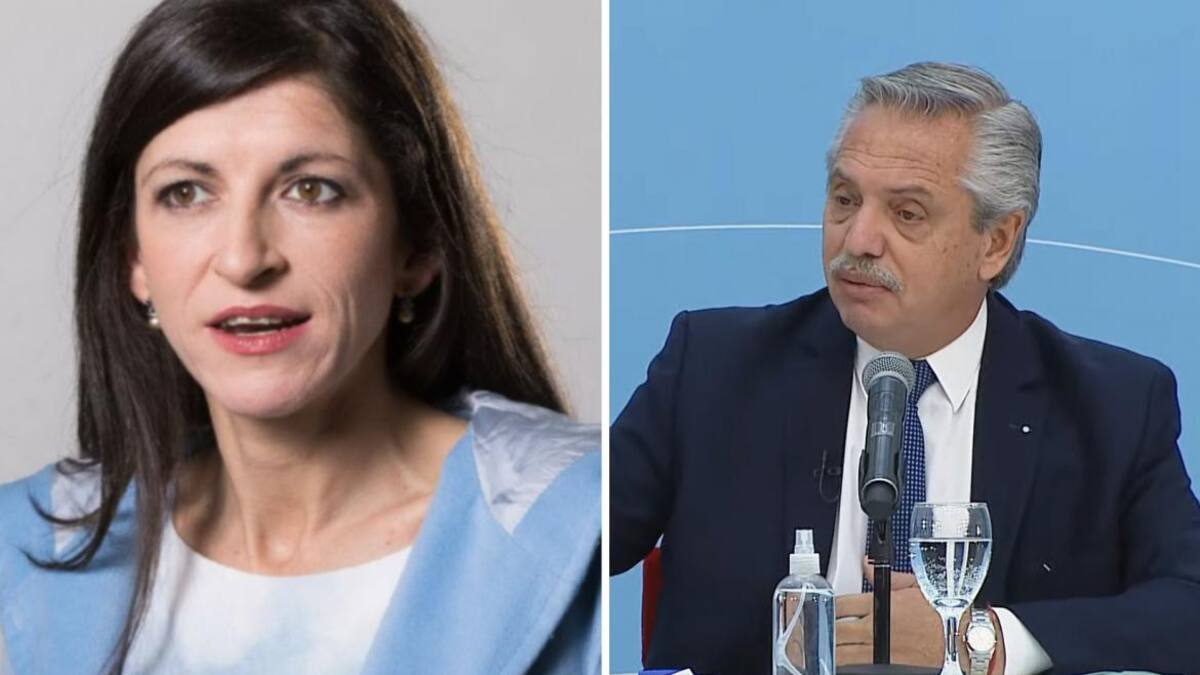 Fernanda Vallejos y Alberto Fernández