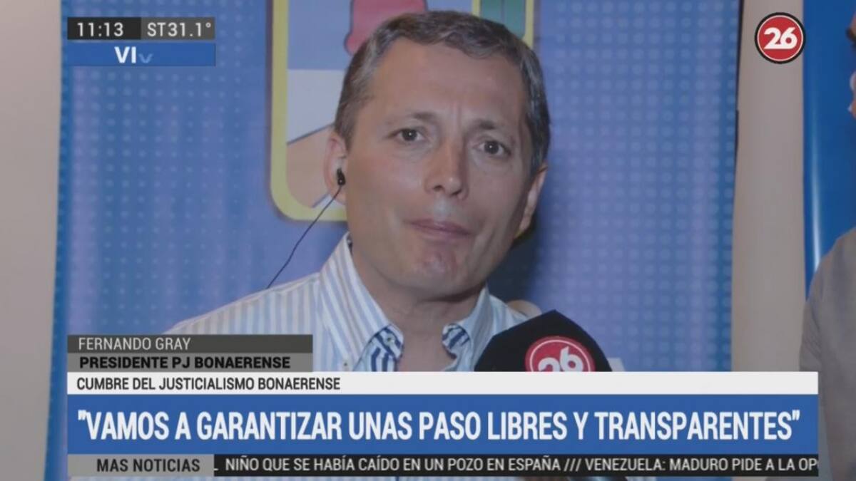 Fernando Gray, Santa Teresita, Cumbre del PJ