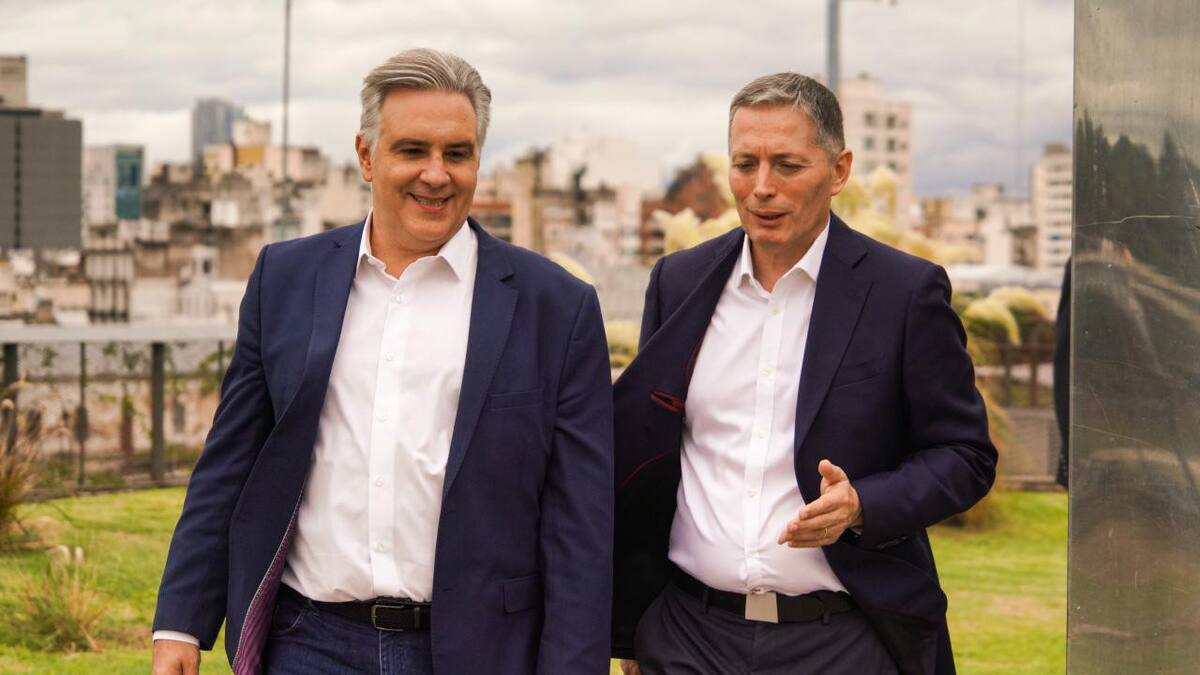Fernando Gray y el gobernador de Córdoba, Martin Llaryora