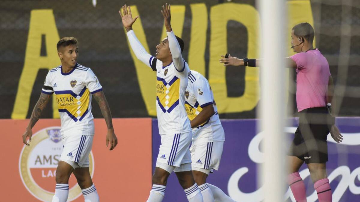 Festejo de Boca ante The Strongest por la Copa Libertadores, AGENCIA NA