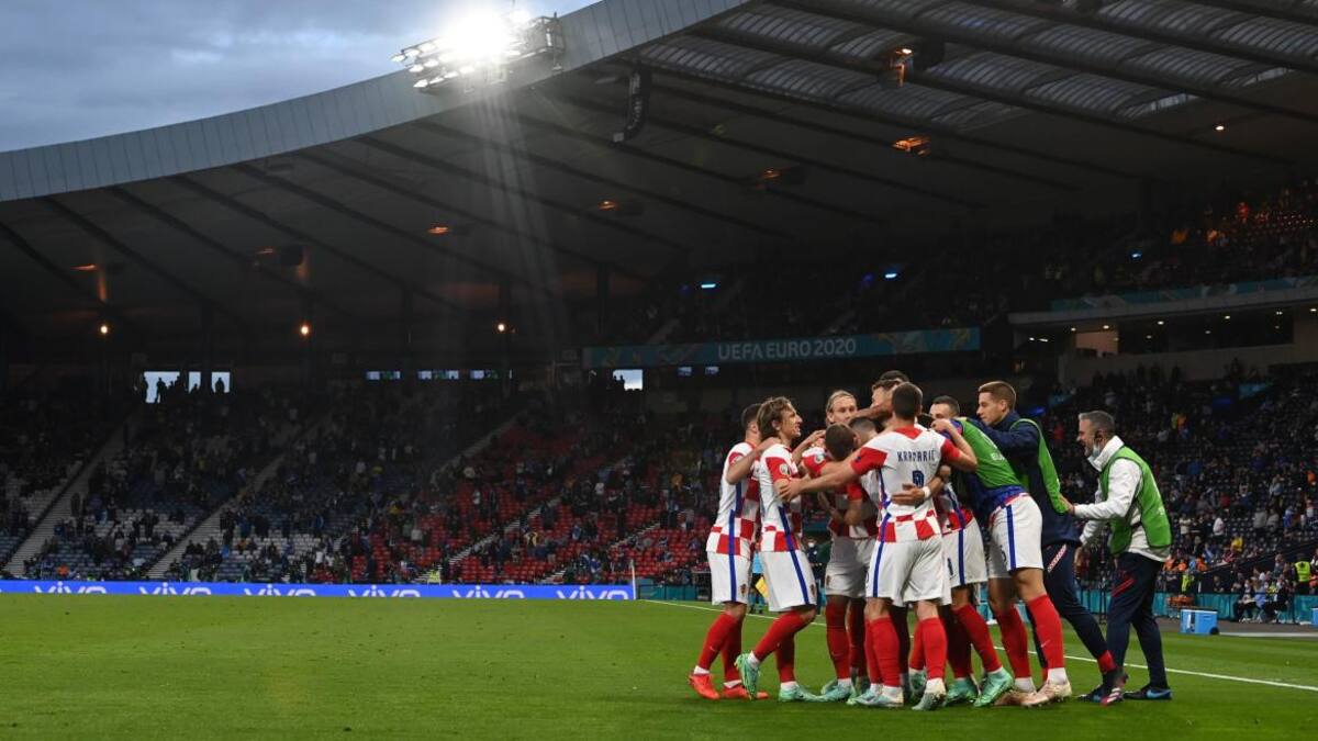 Festejo de Croacia ante Escocia por la Eurocopa, REUTERS